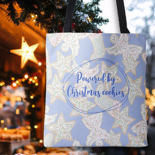 Tote Bag Propulsé par motif illustré de biscuits de Noël