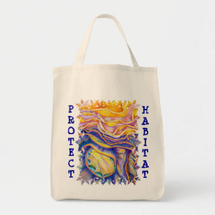 Tote Bag Protégez l'habitat organique