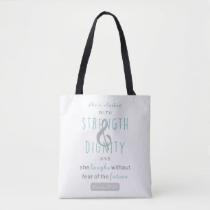 Tote Bag proverbes de force et de dignité 31 chrétienne