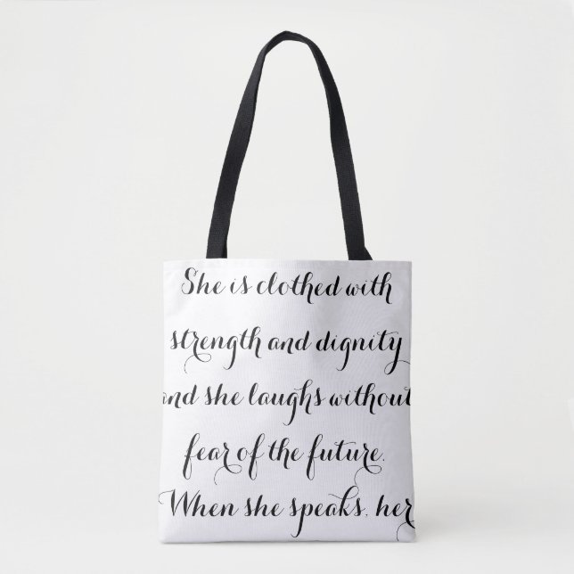 Tote Bag Proverbes élégants 31 Fourre-tout (Devant)
