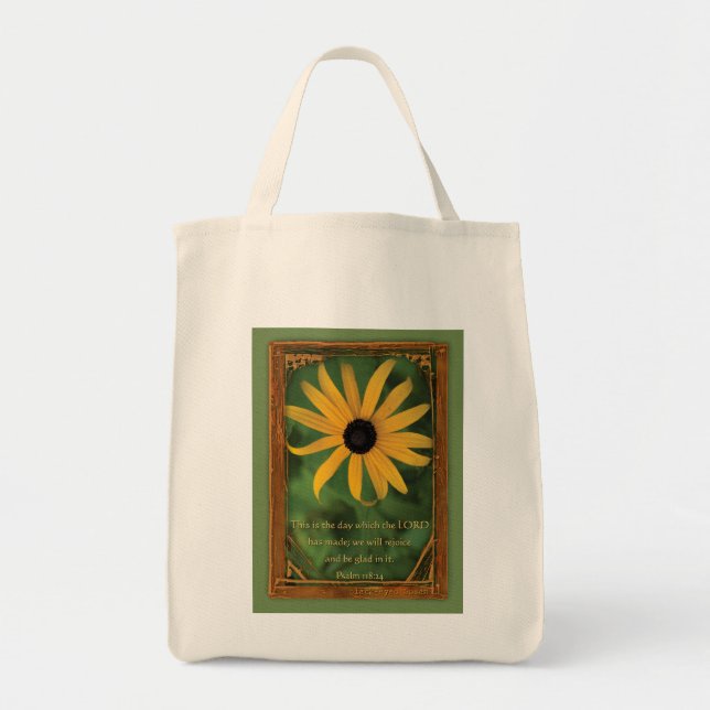 Tote Bag Psaume 118:24 C'est le jour (Devant)