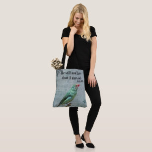 Tote Bag Psaume 46:10 Verse et Australian Star Finch