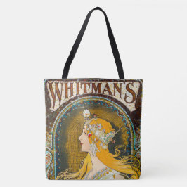 Tote Bag Publicité d'Alphonse Mucha Vintage Whitman
