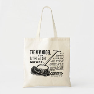 Tote Bag Publicité vintage tondeuse à gazon