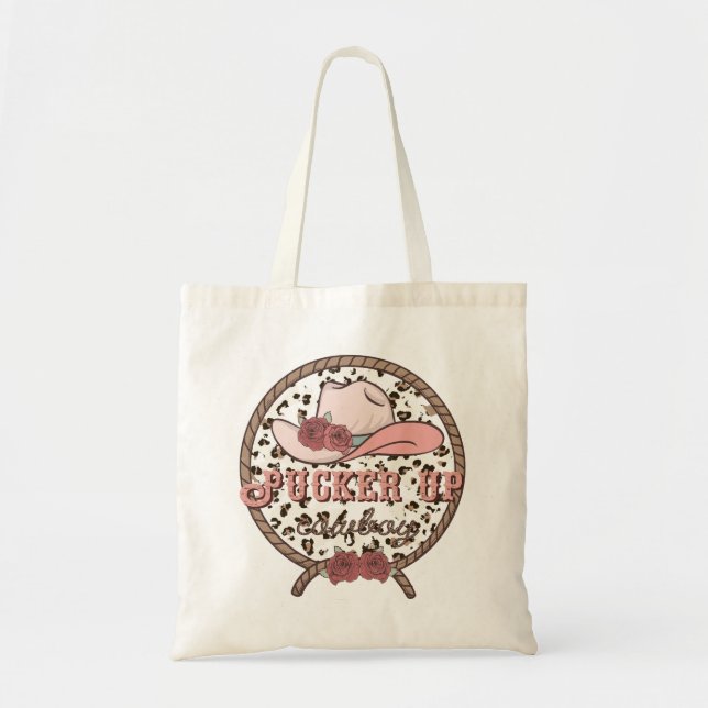 Tote Bag Pucker Up Cowboy (Devant)