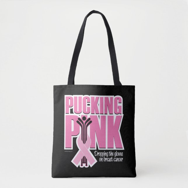 Tote Bag Pucking Pink (Hockey) (Devant)