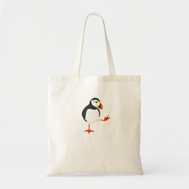 Tote Bag Puffin Stud Funny Puffins d'oiseaux de mer (Devant)