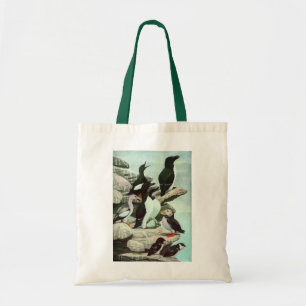 Tote Bag Puffins et oiseaux aquatiques d'autrefois par Loui
