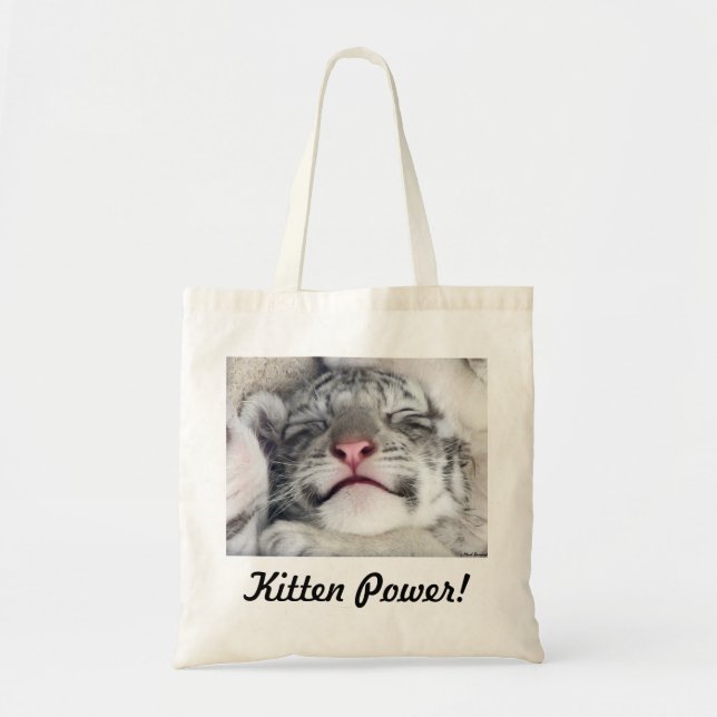 Tote Bag Puissance de chaton ! (Devant)