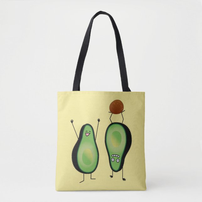 Tote Bag Puits vert encourageant drôle d'appui renversé (Devant)