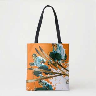 Tote Bag Pullovers de ski par la soudure de ski