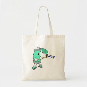 Tote Bag Pulvérisateur de glace au hockey sur glace avec bâ