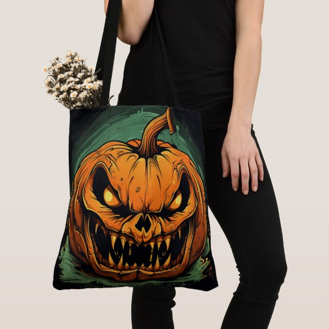 Tote Bag Pumpkin Pandemonium (De près)