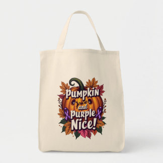Tote Bag Pumpkin Spice et Purple Nice: Drôle de sensibilisa
