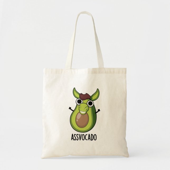 Tote Bag Pun Ass-vocado Drôle Avocado (Devant)