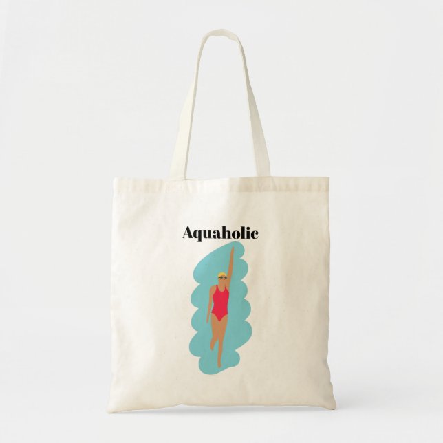 Tote Bag Pun de natation amusant pour elle (Devant)