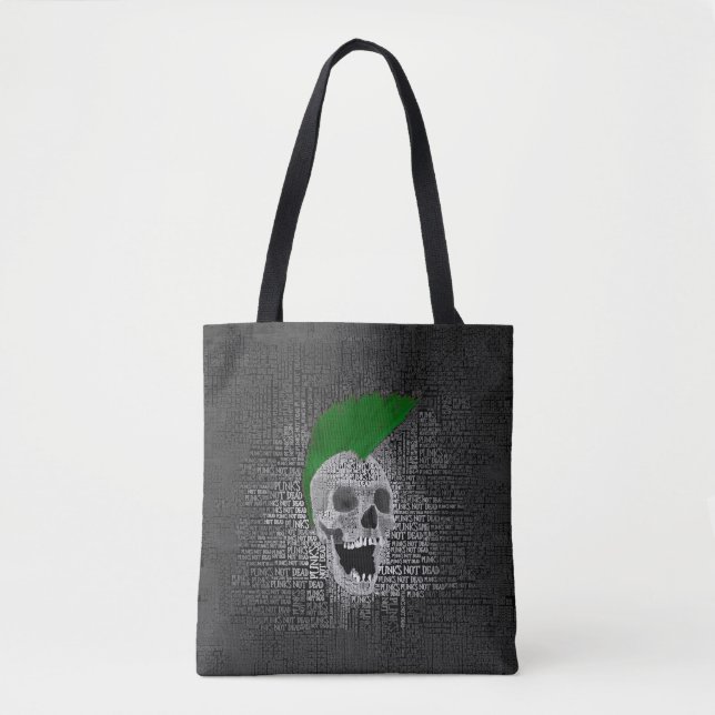 Tote Bag Punk n'est pas mort (Devant)