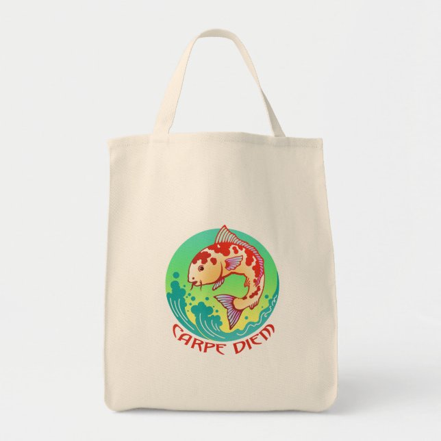 Tote Bag Punny Carpe Diem (Devant)