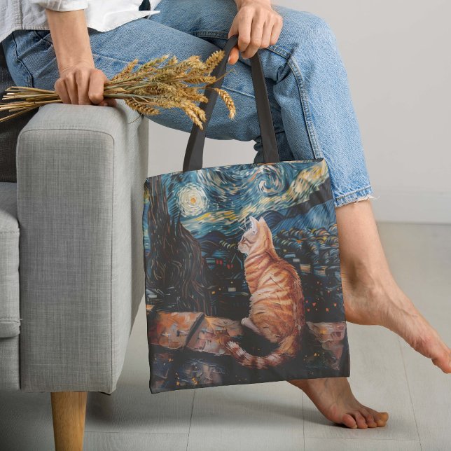 Tote Bag Purfection nocturne étoilée (This absolute masterpiece of a tote bag features one of the best known works of art in the world.)