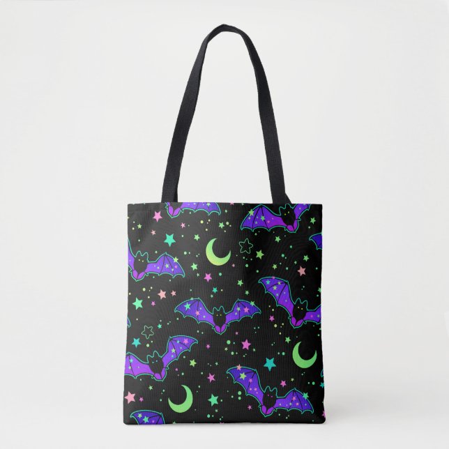Tote Bag "Purple bats" Tasche (Vorderseite)