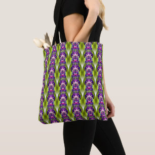 Tote Bag Purple Berries Abstrait Nature Art Motif