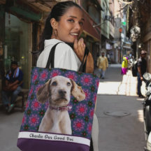 Purple bleu mignon photo Cadeau Chien Maman Grand-