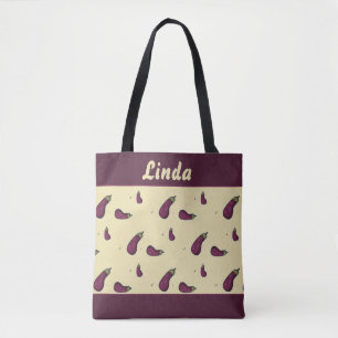Tote Bag Purple eggplants