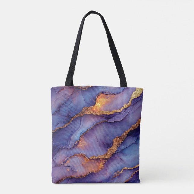 Tote Bag Purple Gold Fourre-tout (Dos)