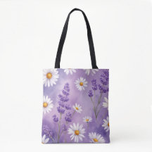 Purple Serenity Floral Fourre-tout
