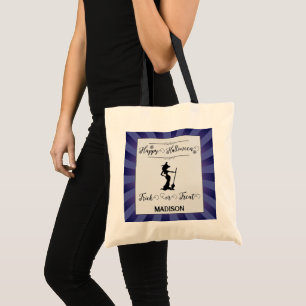 Tote Bag Purple Starburst sorcière Halloween Trick ou trait
