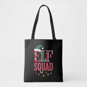 Tote Bag Pyjamas de Noël assortis pour famille d'elfes Esco