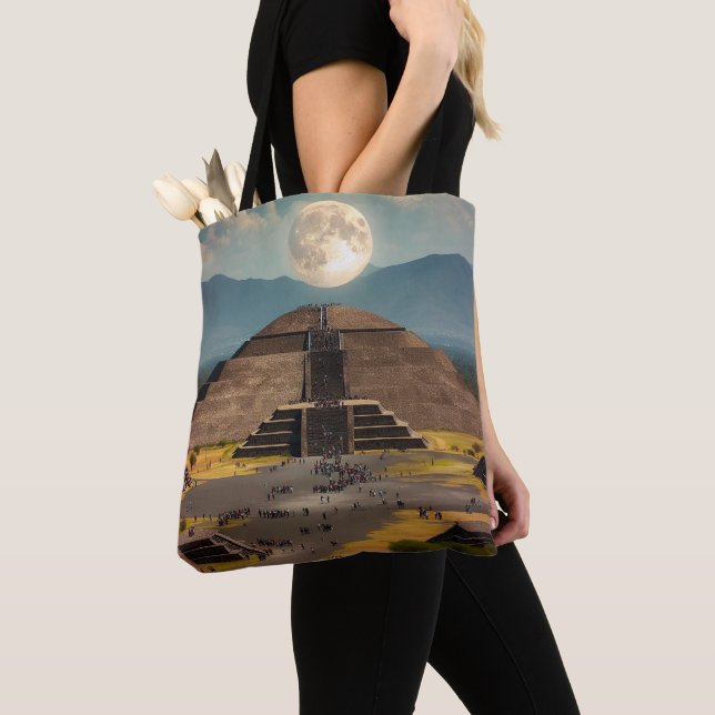 Tote Bag Pyramide de la Lune, Teotihuacan, Mexique Voyage (De près)