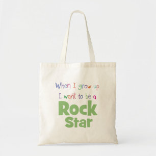 Tote Bag Quand je grandis la vedette du rock