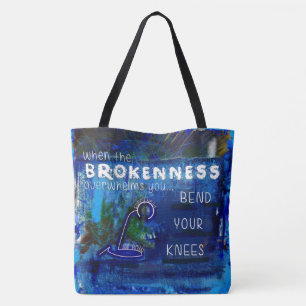 Tote Bag Quand L'Écrasement Vous Écrasera - Pliez Vos Genou