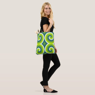 Tote Bag Quart Emerald Vortex