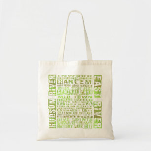 Tote Bag Quartiers de New York Vert