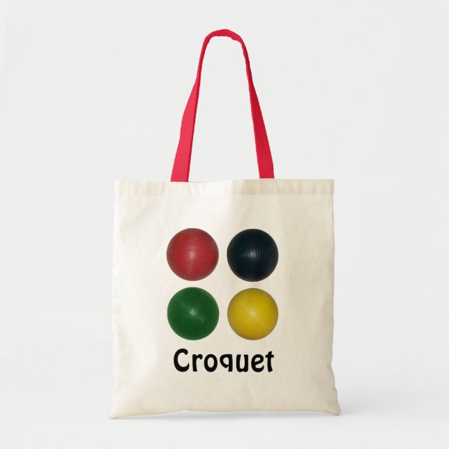 Tote Bag Quatre balles de croquet (Devant)