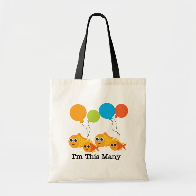 Tote Bag Quatre Poissons Je suis cette multitude de t-shirt (Devant)