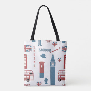 Tote Bag Queen Elizabeth Et London Icons Design