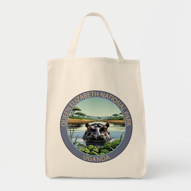 Tote Bag Queen Elizabeth National Park Uganda (Devant)