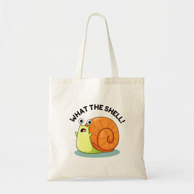 Tote Bag Quel drôle de jeu d'escargot Shell (Devant)