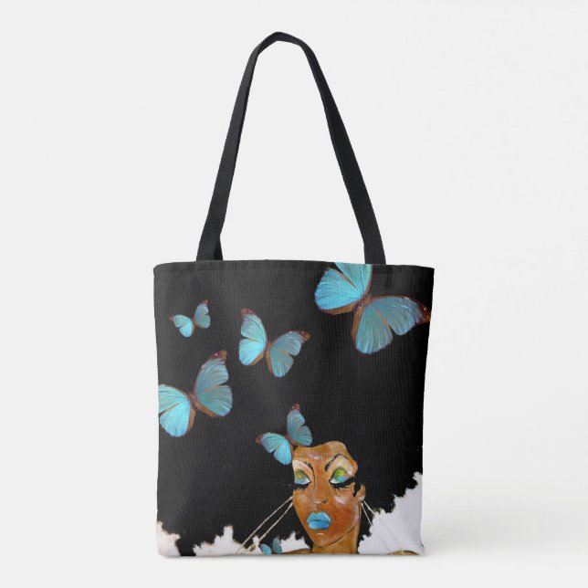 Tote Bag Quelque chose de bleu Fourre-tout (Dos)