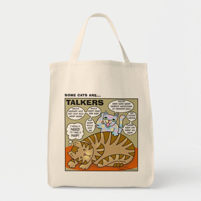 Tote Bag Quelques chats sont des causeurs Fourre-tout (Devant)