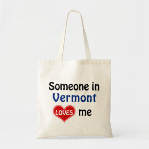 Tote Bag Quelqu'un au Vermont m'aime
