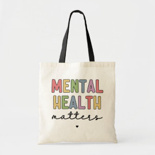 Tote Bag Questions de santé mentale Sensibilisation à la