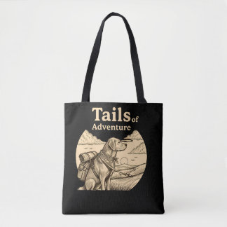 Tote Bag Queues de chien d'aventure Amusing Amateur de Chie