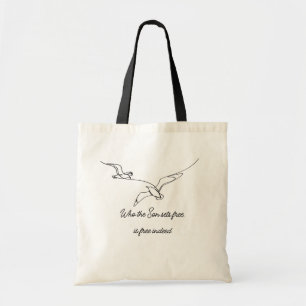 Tote Bag Qui est libéré par le Fils est vraiment libre Vers