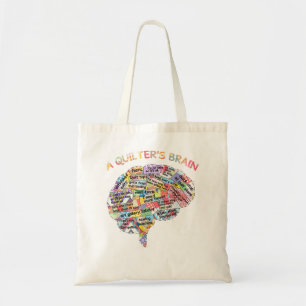 Tote Bag Quilter le cerveau d'une quilter  
