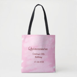 Tote Bag Quinceanera anos 15e anniversaire ajouter nom text
