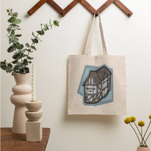 Tote Bag Quirky Tudor House Architecture médiévale